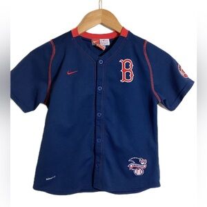 NikeFIT Boston Red Sox Baseball Boy’s Jersey Tee